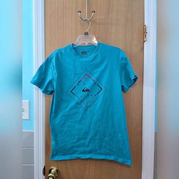 Quiksilver Blue Short Sleeve Tee Mens M - Picture 1 of 3